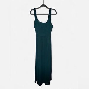Sensational Moment Emerald Green Pleated Maxi Dress